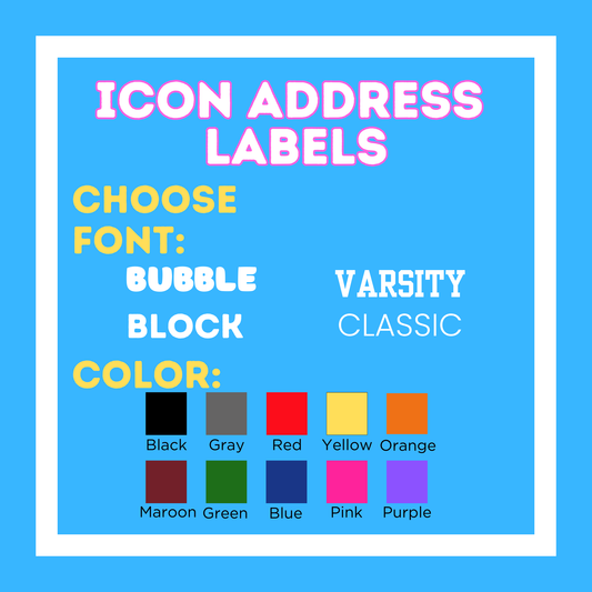 Custom Icon Address Labels