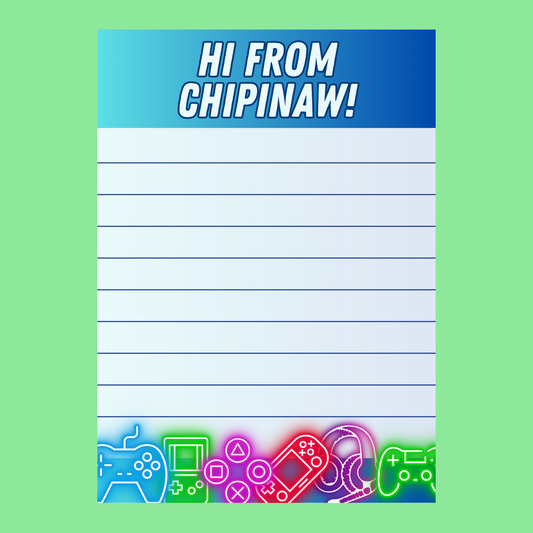 Camp Cards - Gamer (Lined)