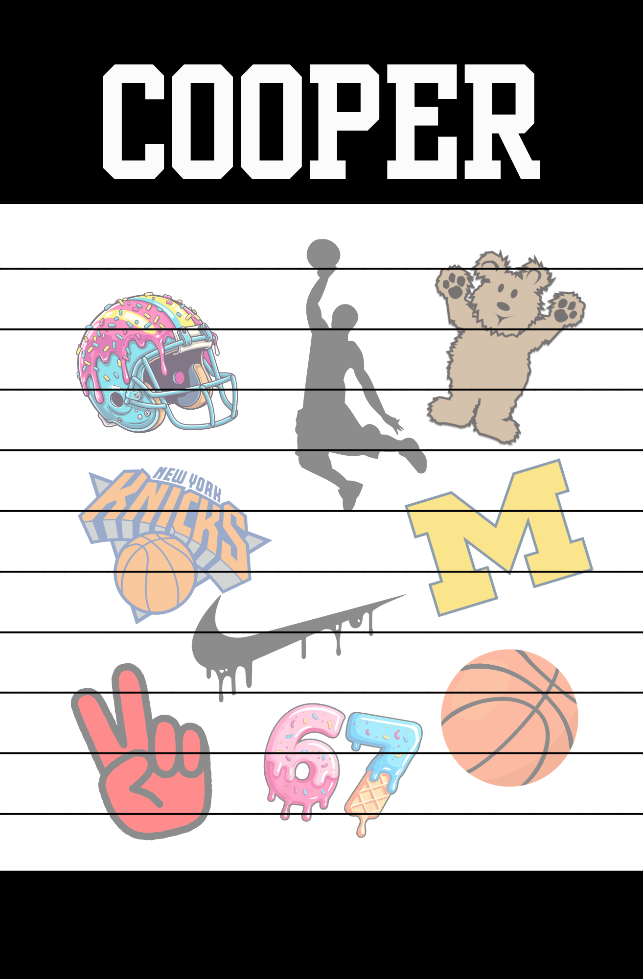 Custom Favorite Things Notepad