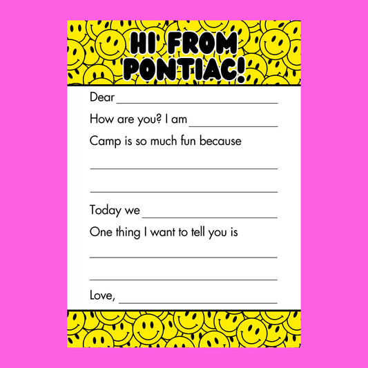 Camp Cards - Smile (Fill-In)