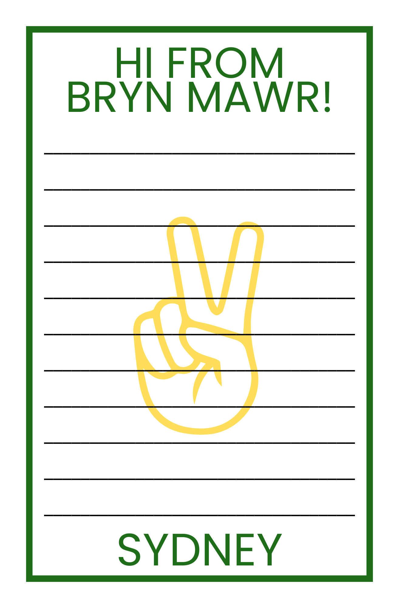 Custom Camp Name Notepad