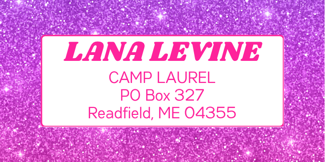 Address Labels - Glitter