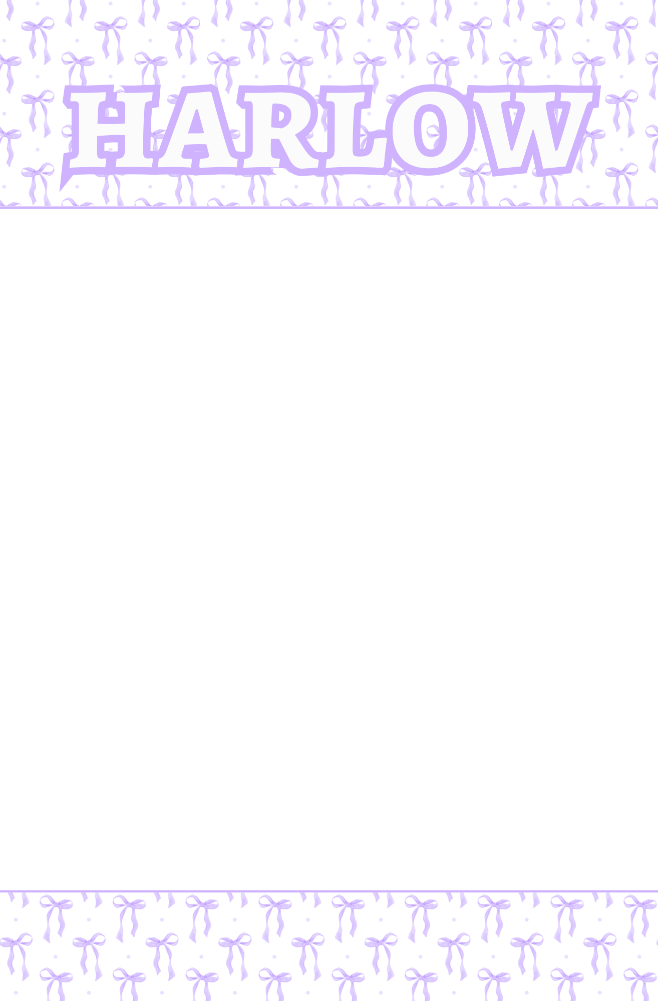 Purple Bows Notepad