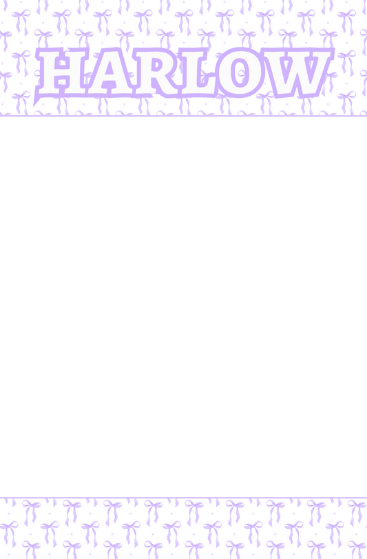 Purple Bows Notepad