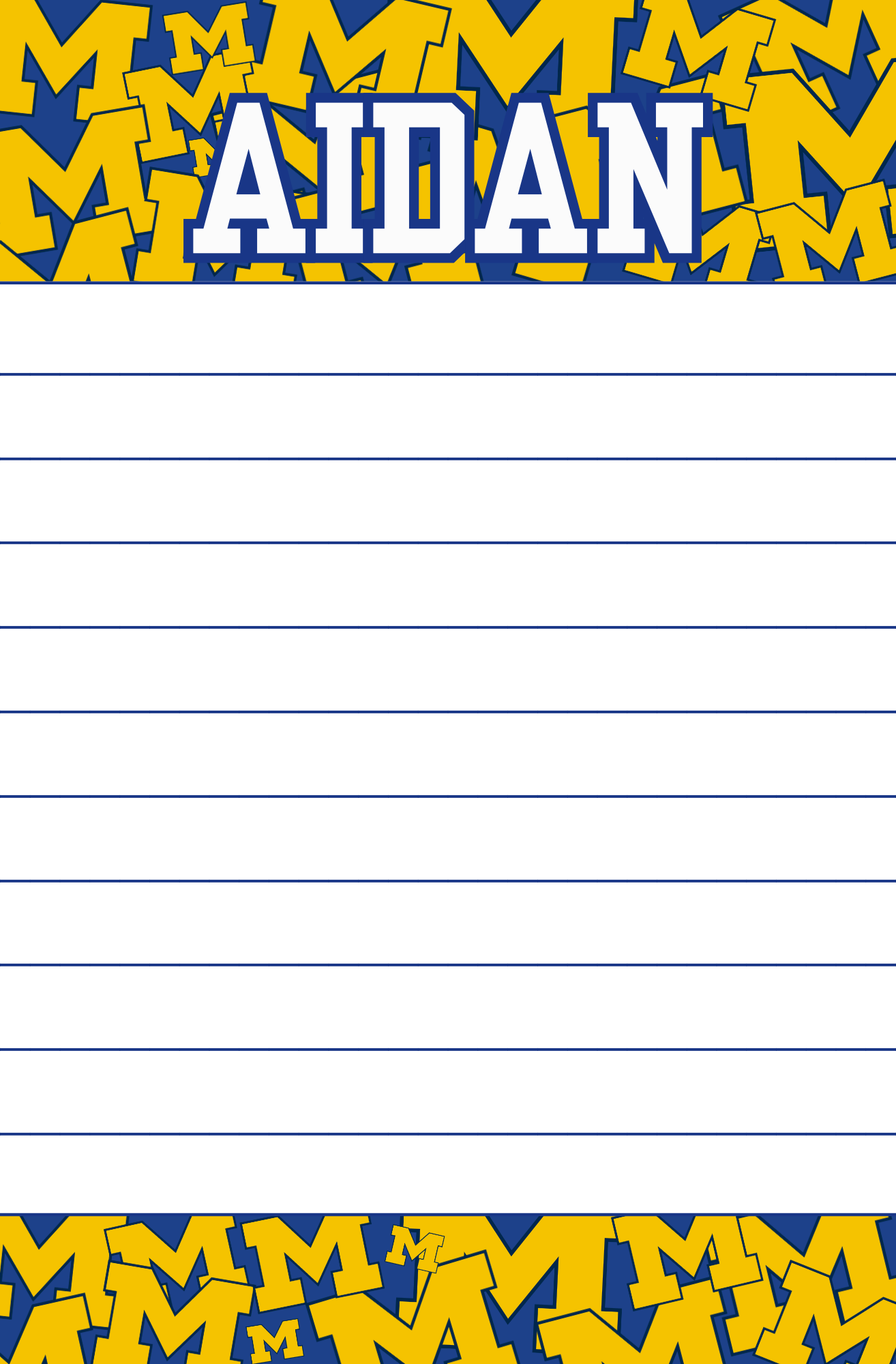 Sports Logo Jumble Notepad