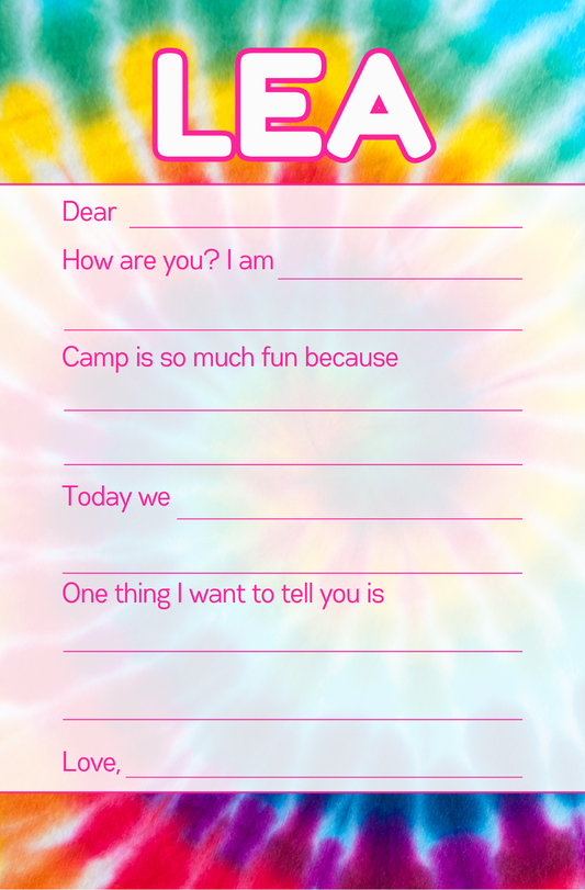 Tie Dye Notepad
