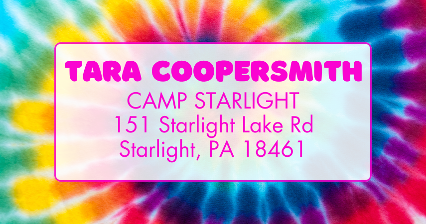 Address Labels - Tie Dye