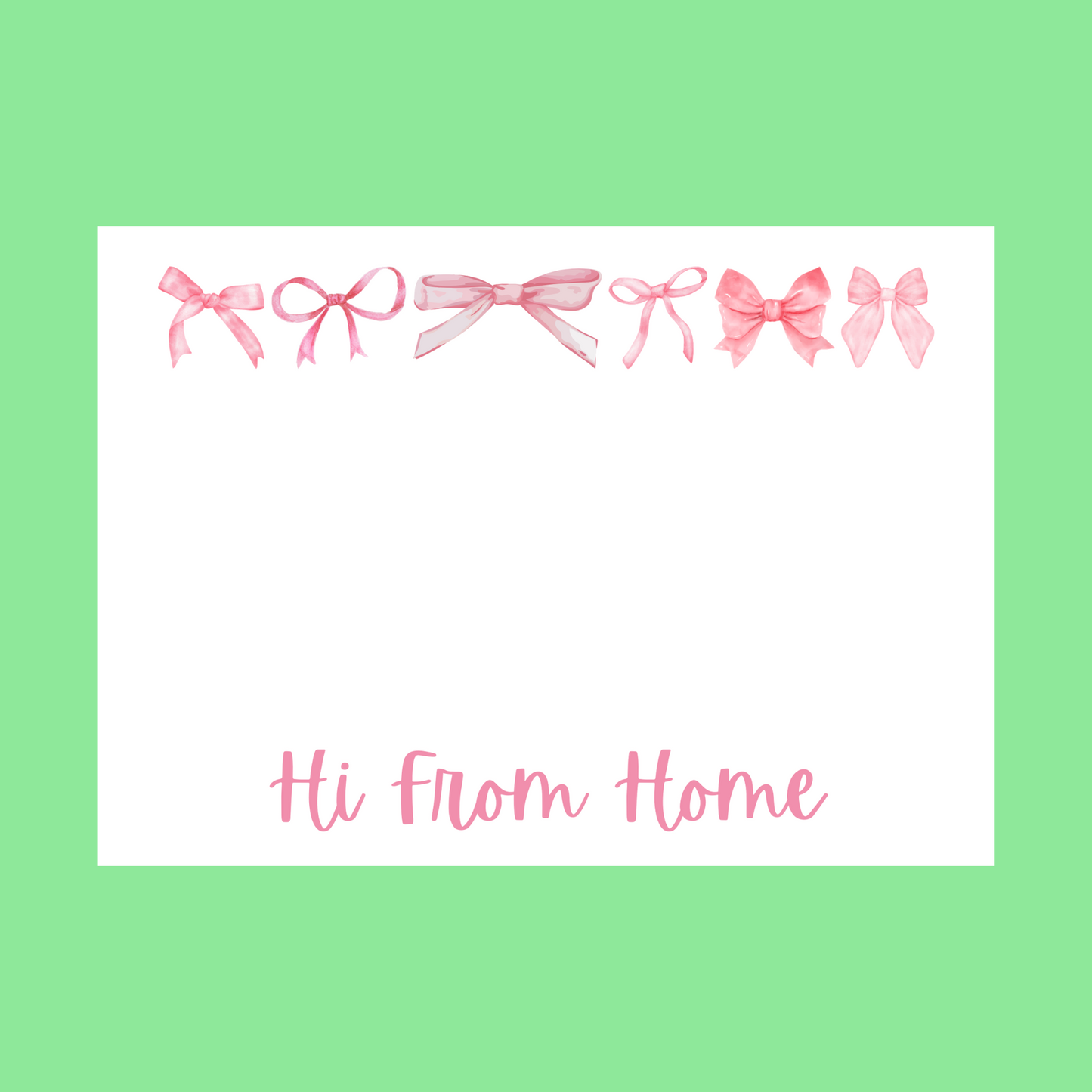 Notes From Home - Bows