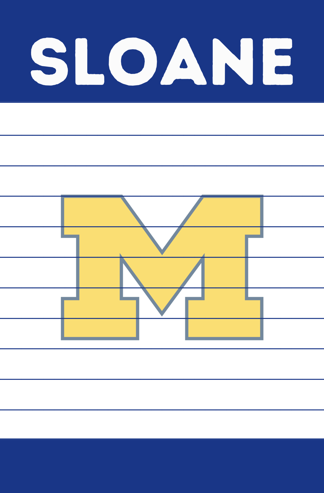 College Logo Notepad (no envelopes)
