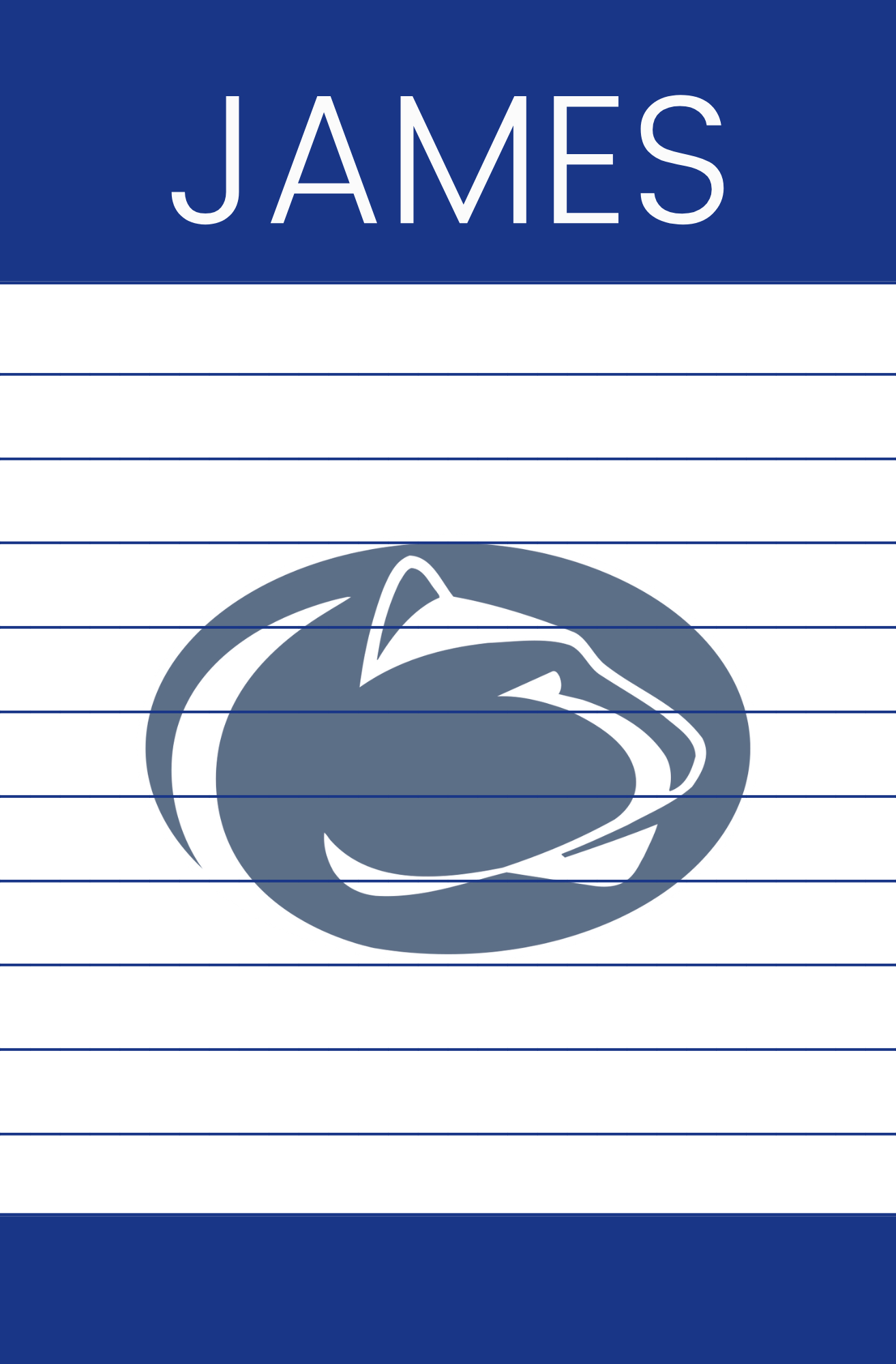 College Logo Notepad (no envelopes)
