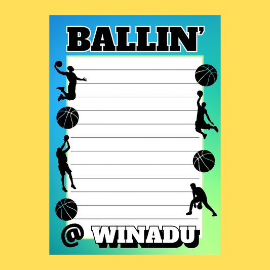 Camp Cards - Ballin' (Lined)