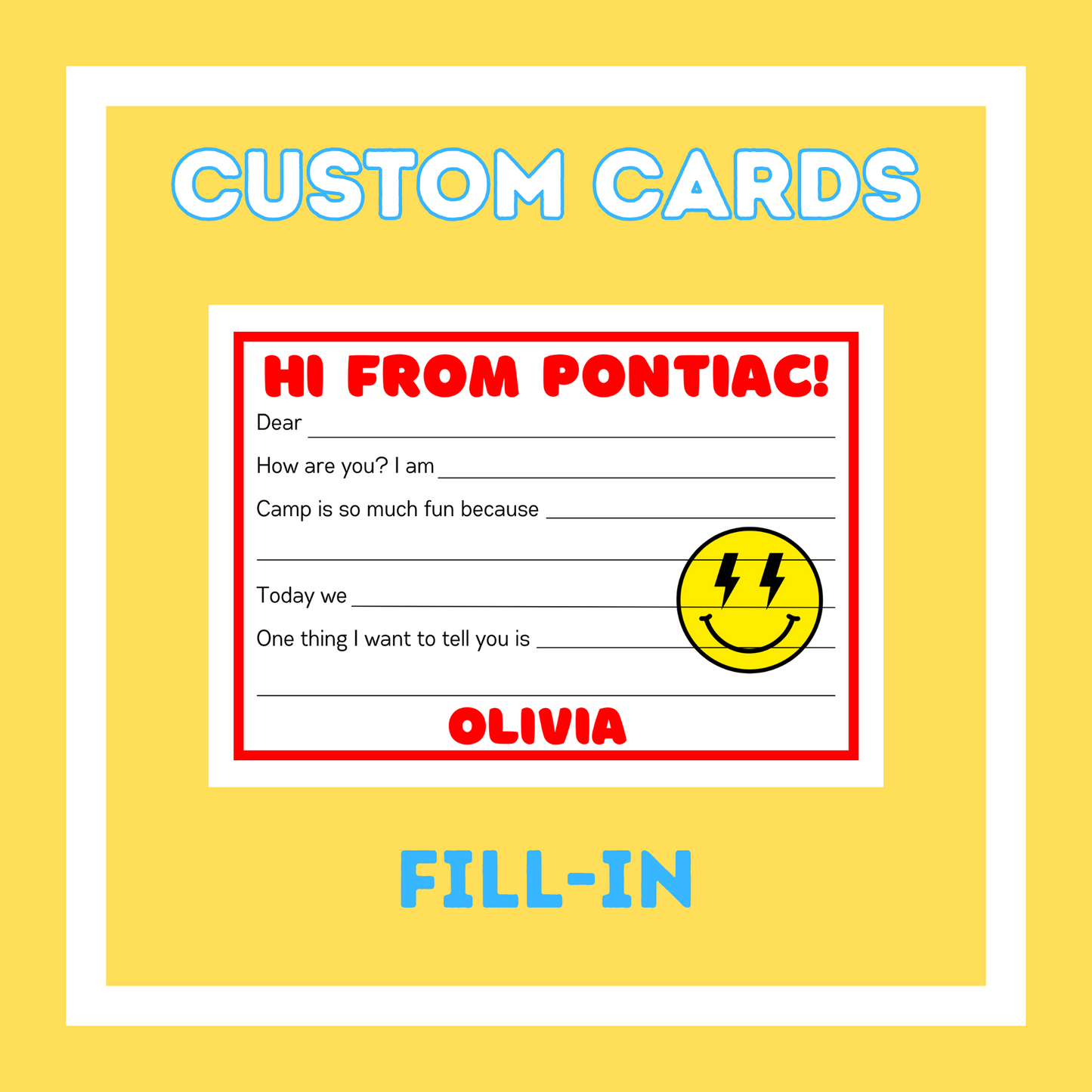 Custom Cards - Fill-In