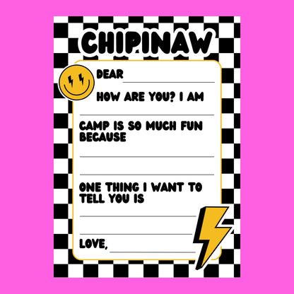 Camp Cards - Checkered (Fill-In)