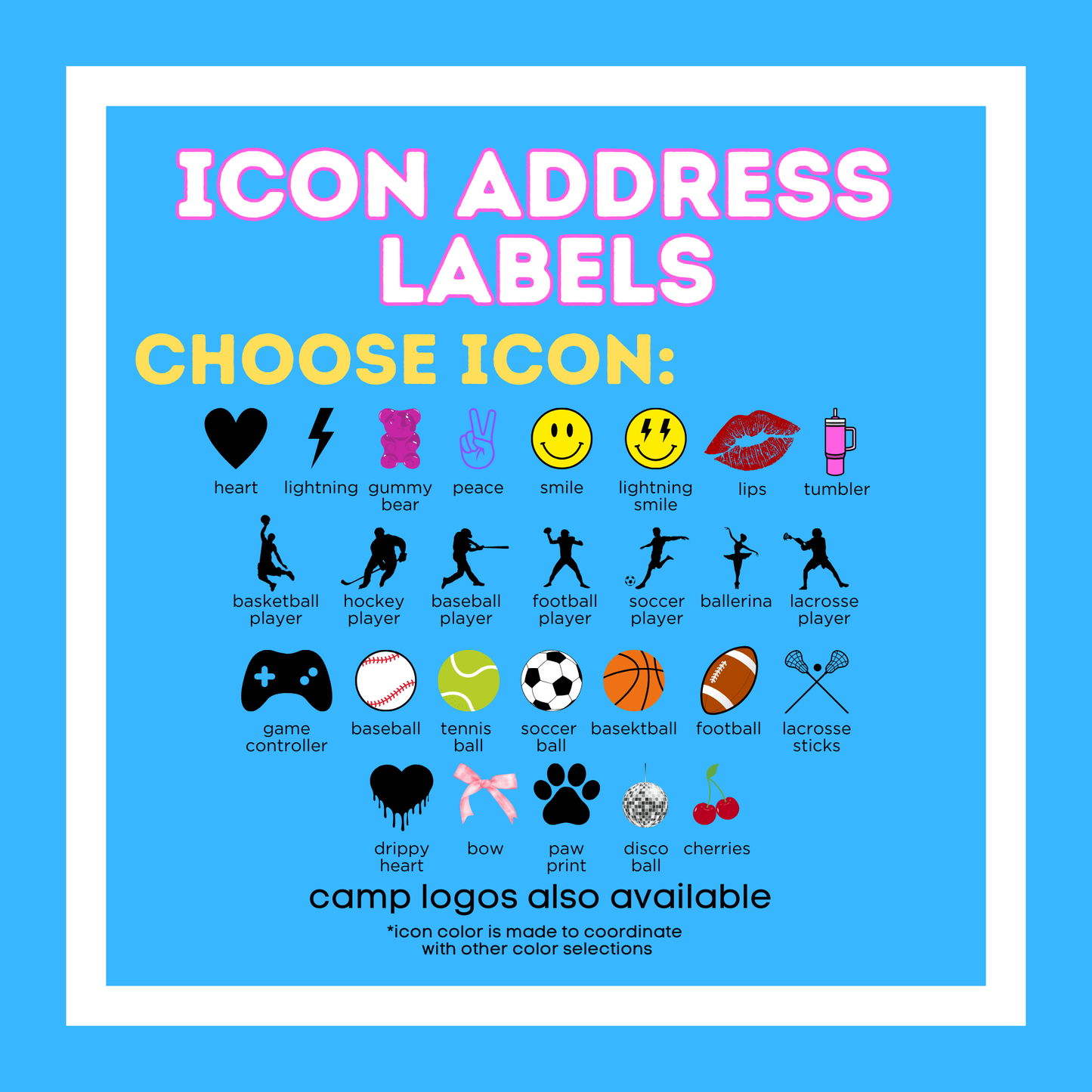Custom Icon Address Labels