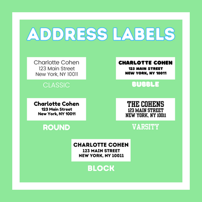 Custom Address Labels