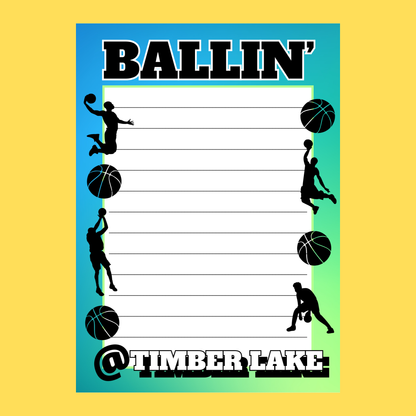Camp Cards - Ballin' (Lined)