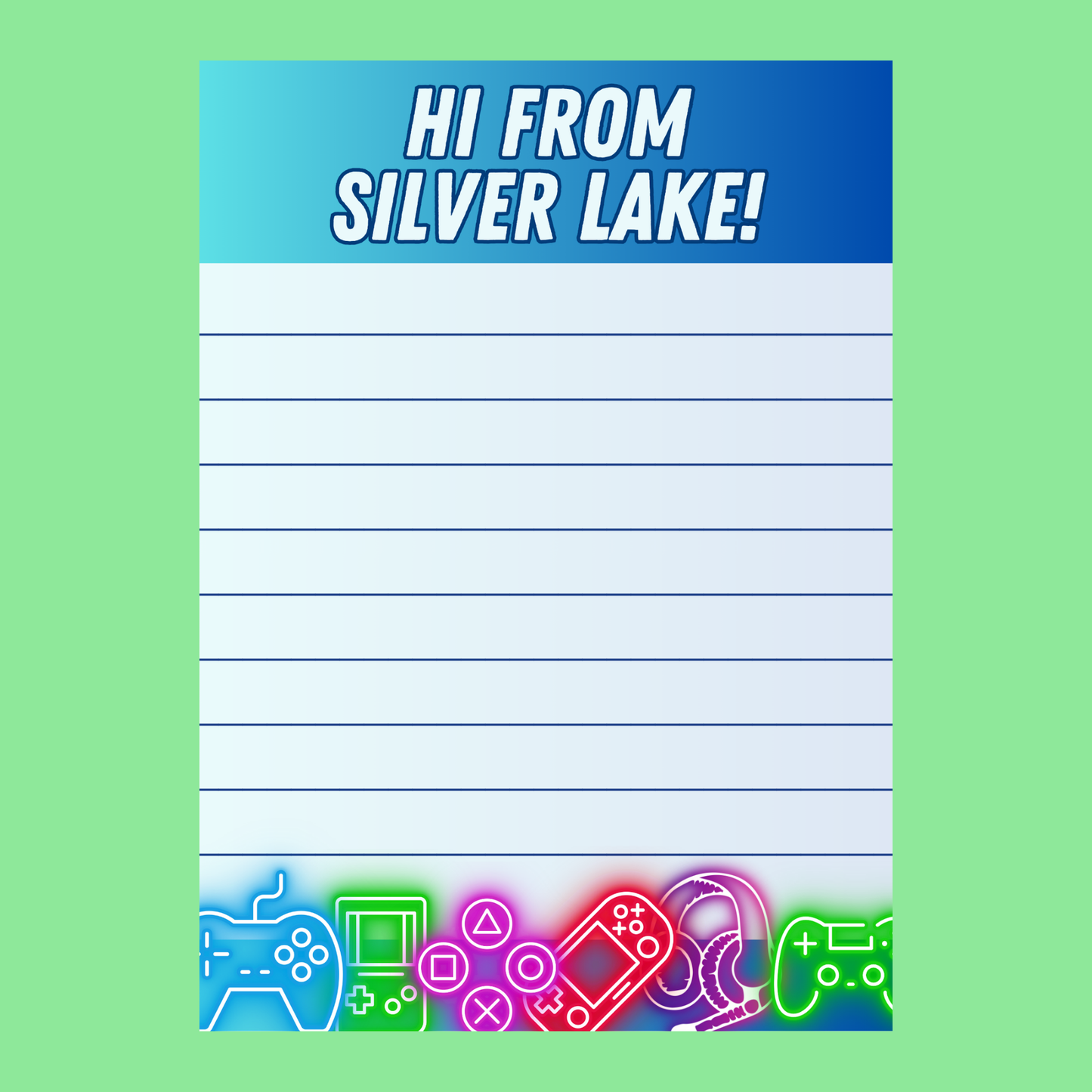 Camp Cards - Gamer (Lined)