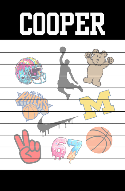 Custom Favorite Things Notepad