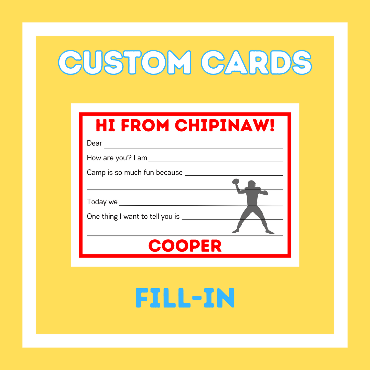 Custom Cards - Fill-In