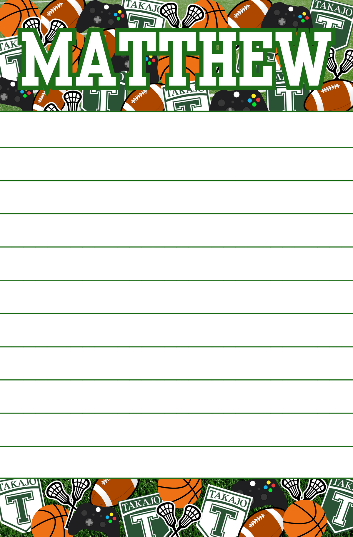Favorite Things Jumble Notepad