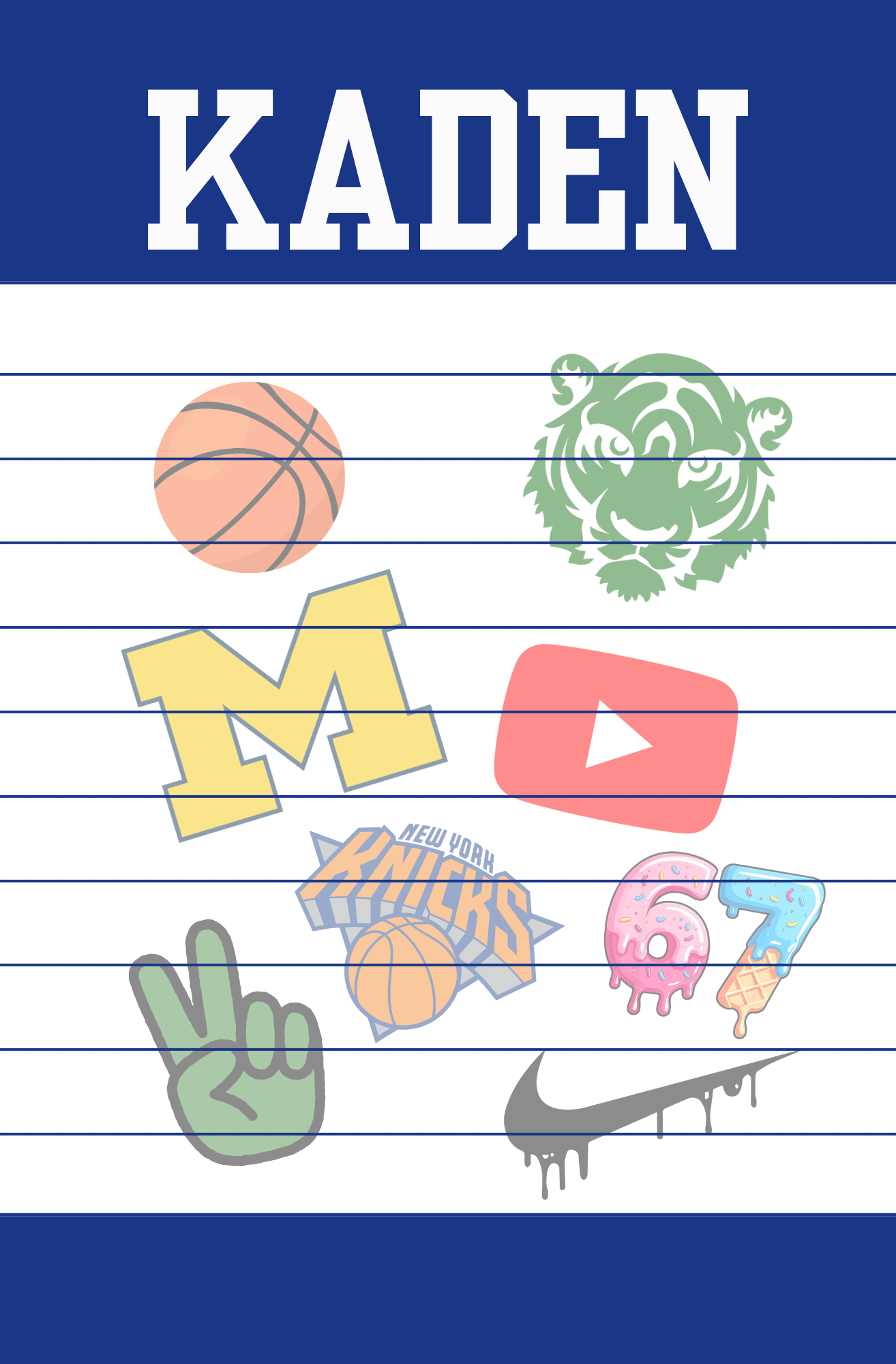 Custom Favorite Things Notepad