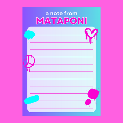 Camp Cards - Splatter (Lined)