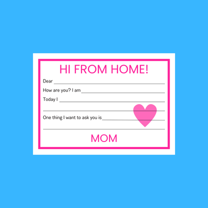 Custom Fill-In Cards - FROM HOME