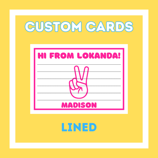 Custom Cards - Lined