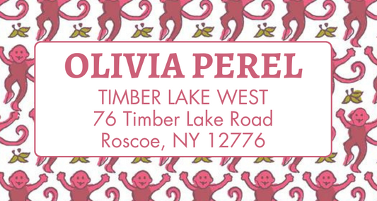 Address Labels - Monkeys