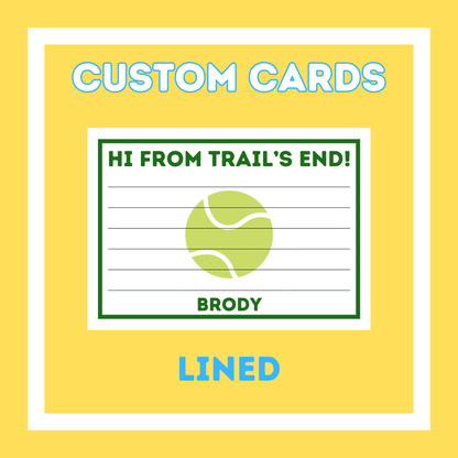 Custom Cards - Lined