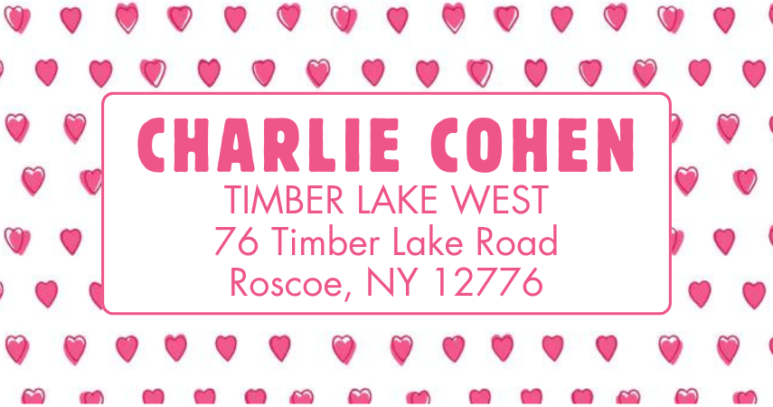 Address Labels - Hearts