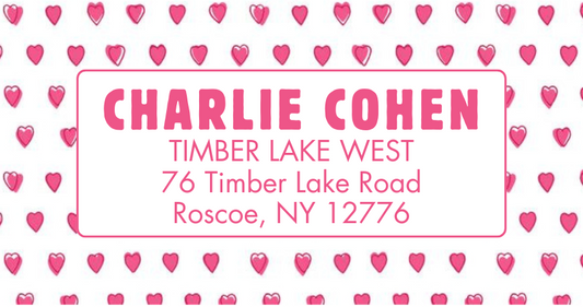 Address Labels - Hearts