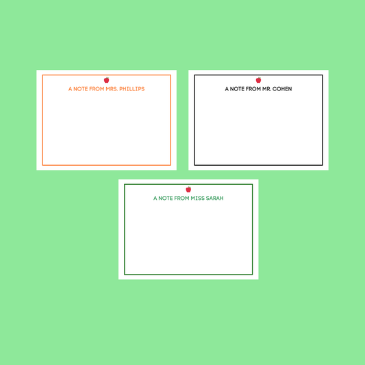 Teacher Stationery - Apple