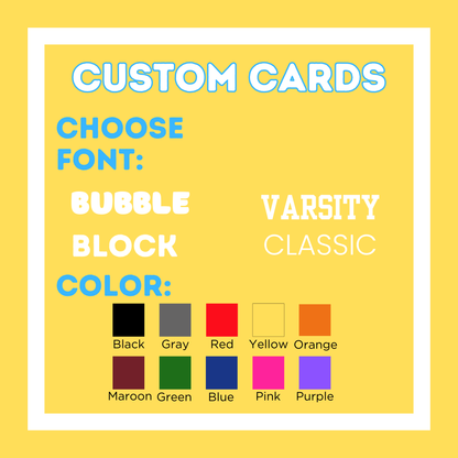 Custom Cards - Fill-In