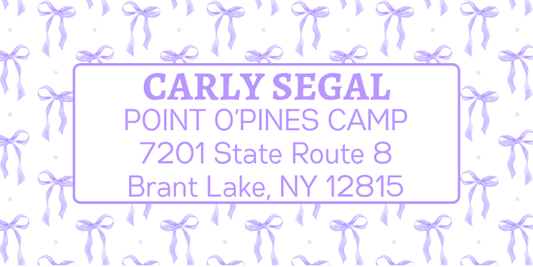 Address Labels - Purple Bows