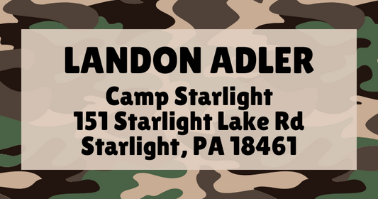 Address Labels - Camo