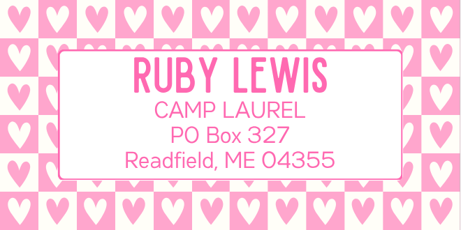 Address Labels - Hearted