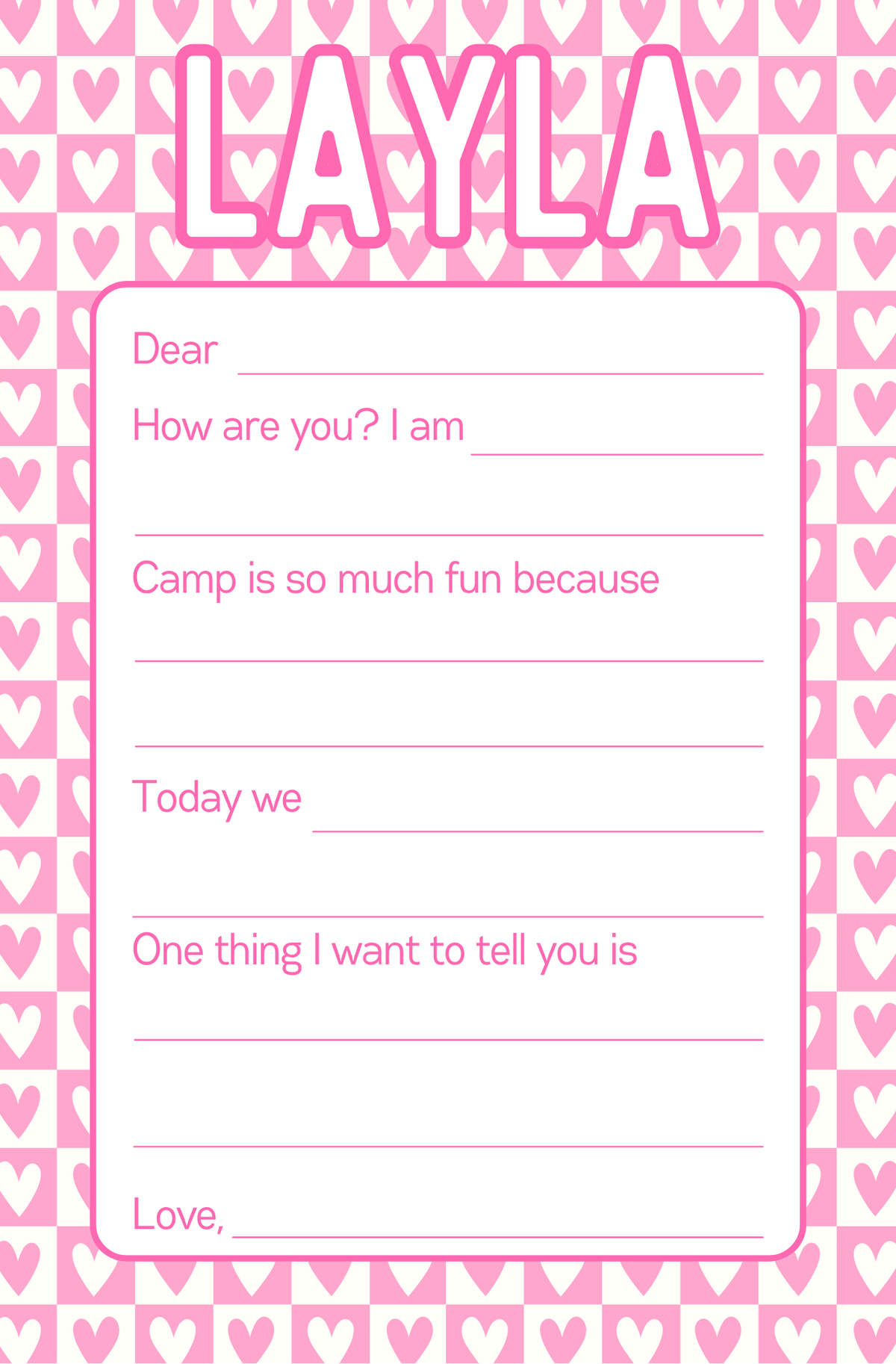 Hearted Notepad