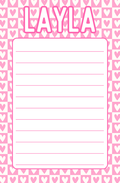 Hearted Notepad