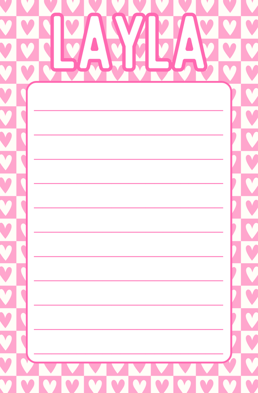 Hearted Notepad