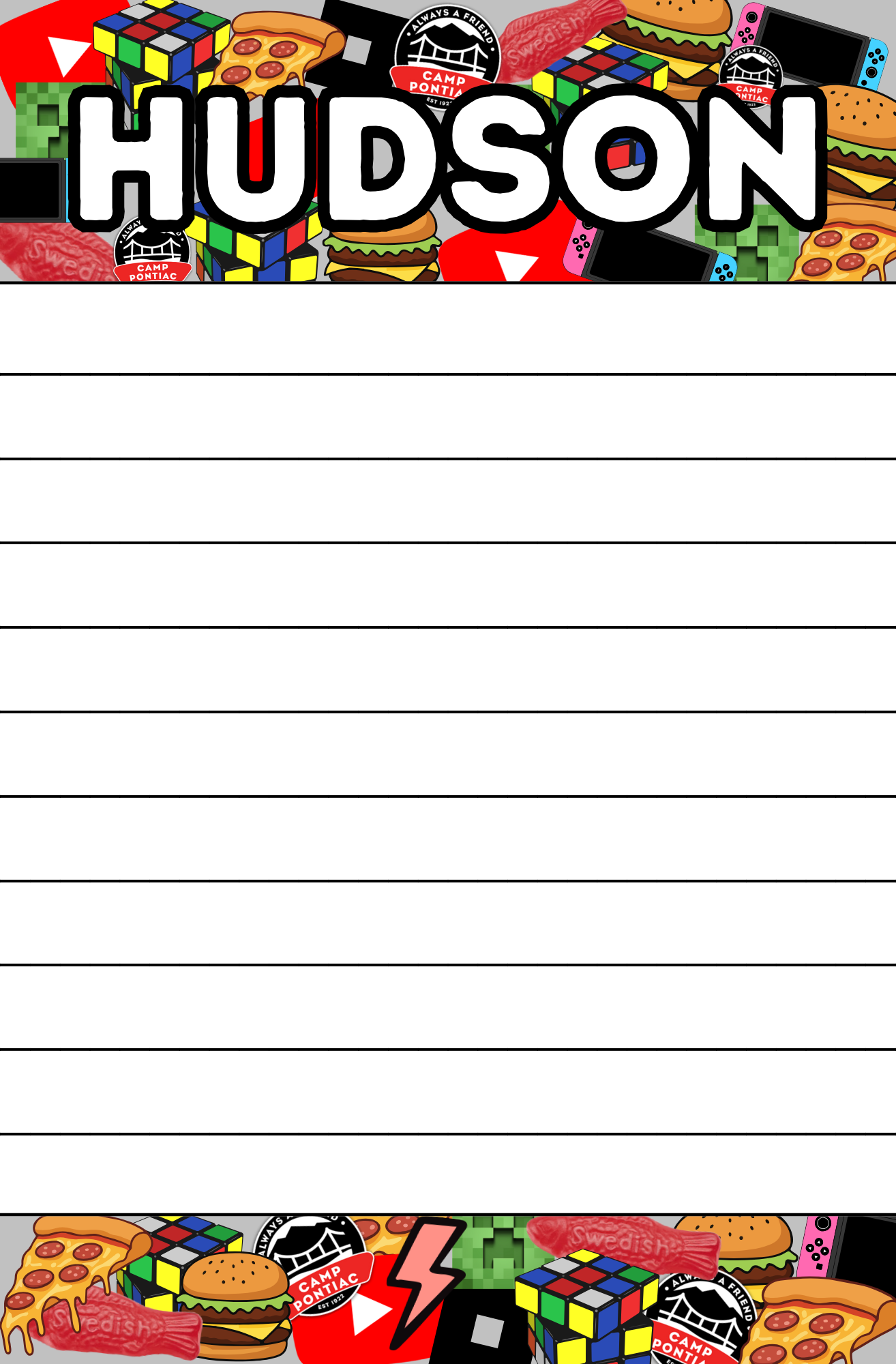 Favorite Things Jumble Notepad