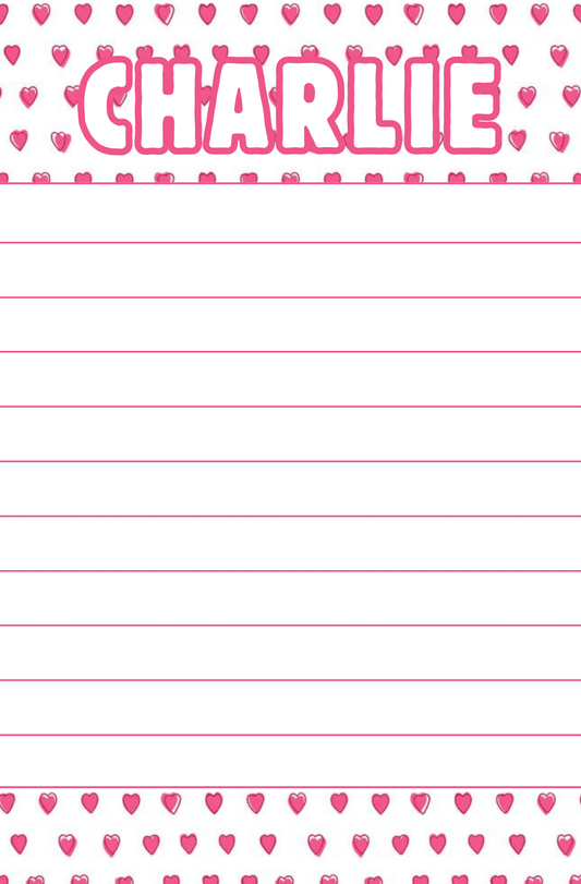 Hearts Notepad