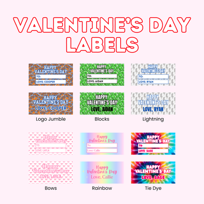 Valentine's Day Labels