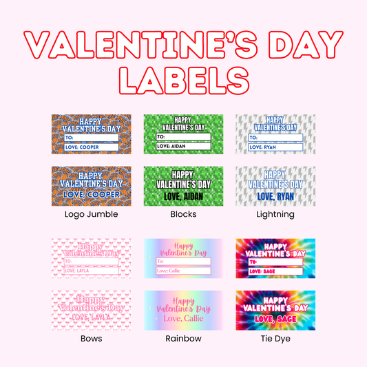Valentine's Day Labels
