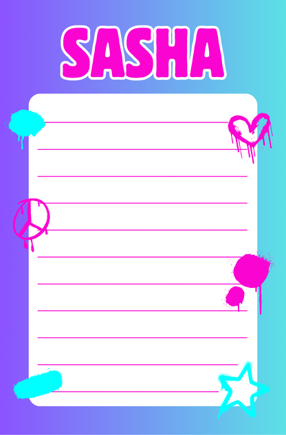 Splatter Notepad