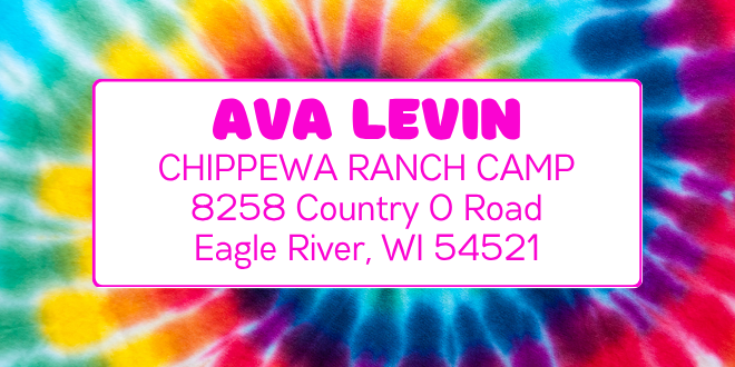 Address Labels - Tie Dye