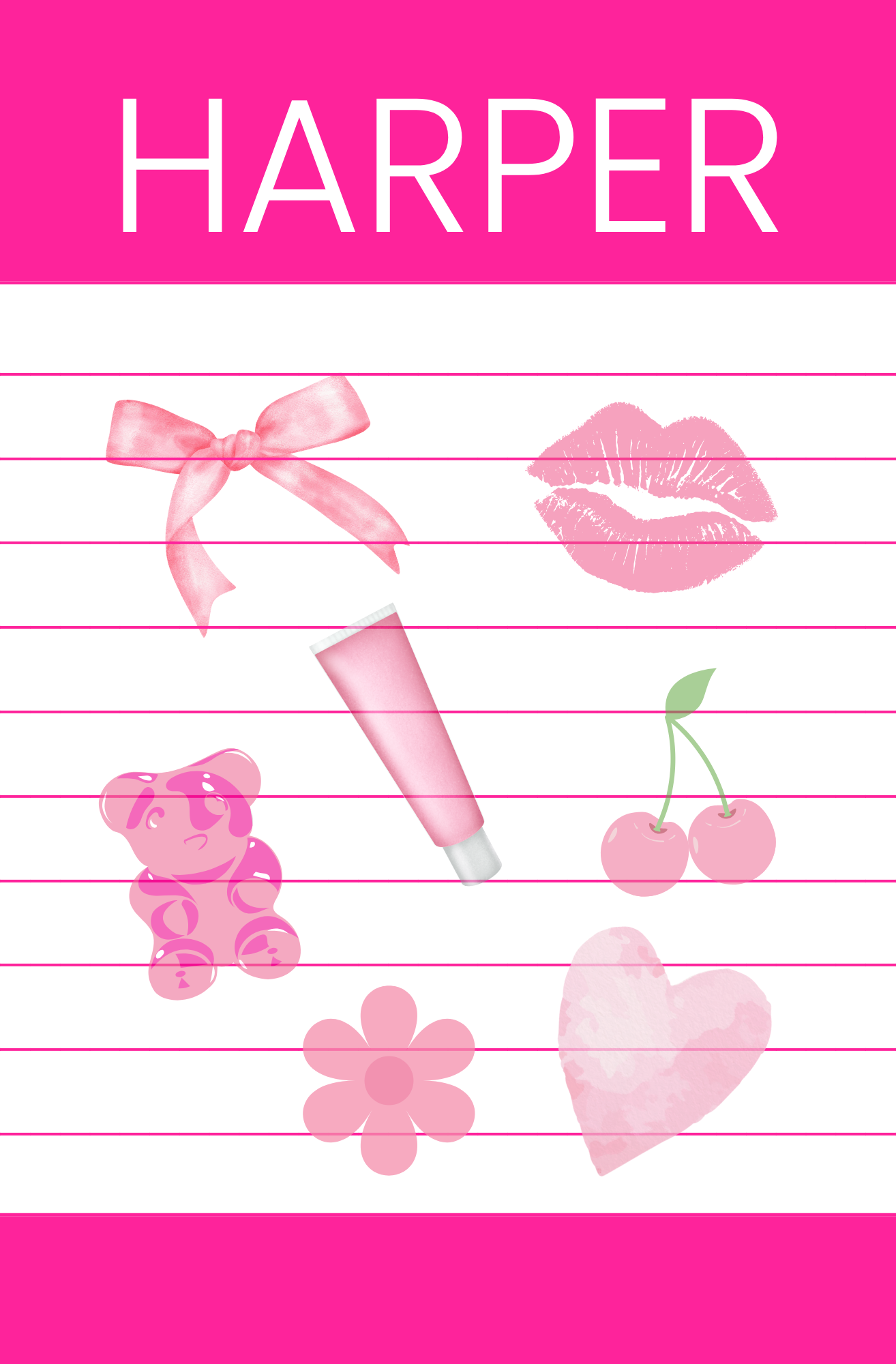 Custom Favorite Things Notepad