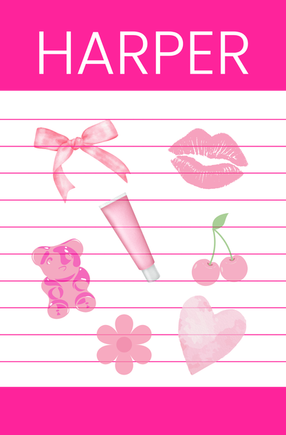 Custom Favorite Things Notepad